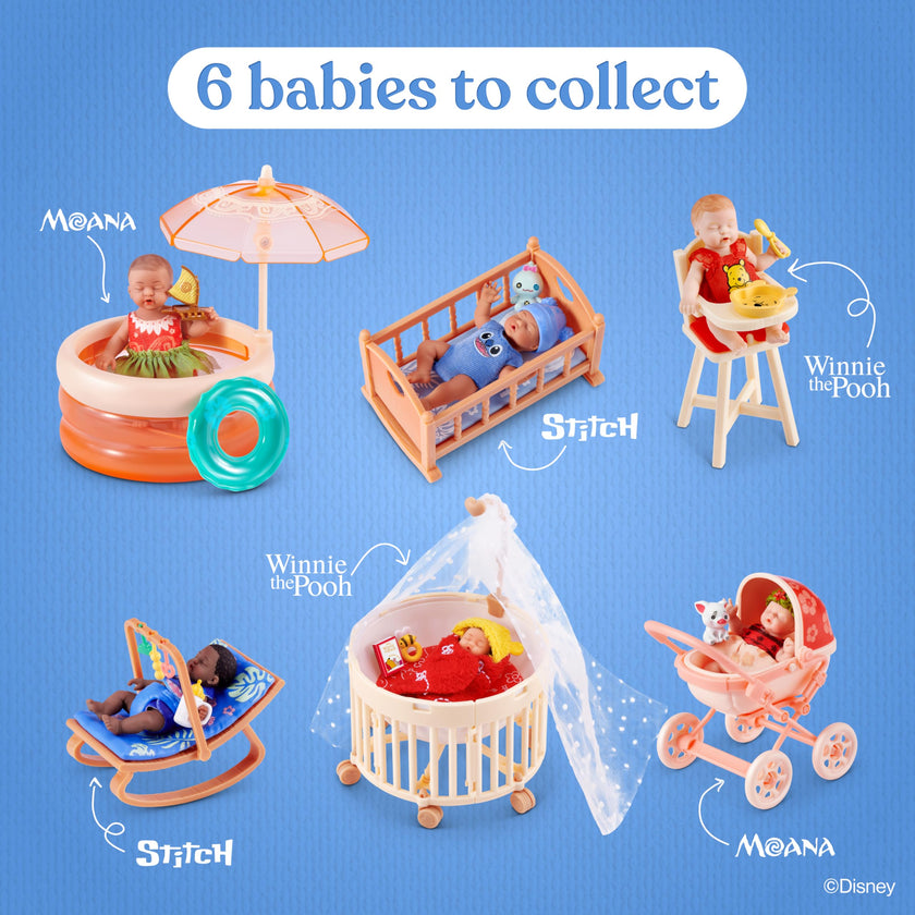 My Mini Baby Disney 2 Pack by ZURU – Collectible Disney Baby Doll Mystery Capsule with Accessories, Realistic Miniature Toy for Girls Ages 3+ 🍁 All In One Marketplace Canada