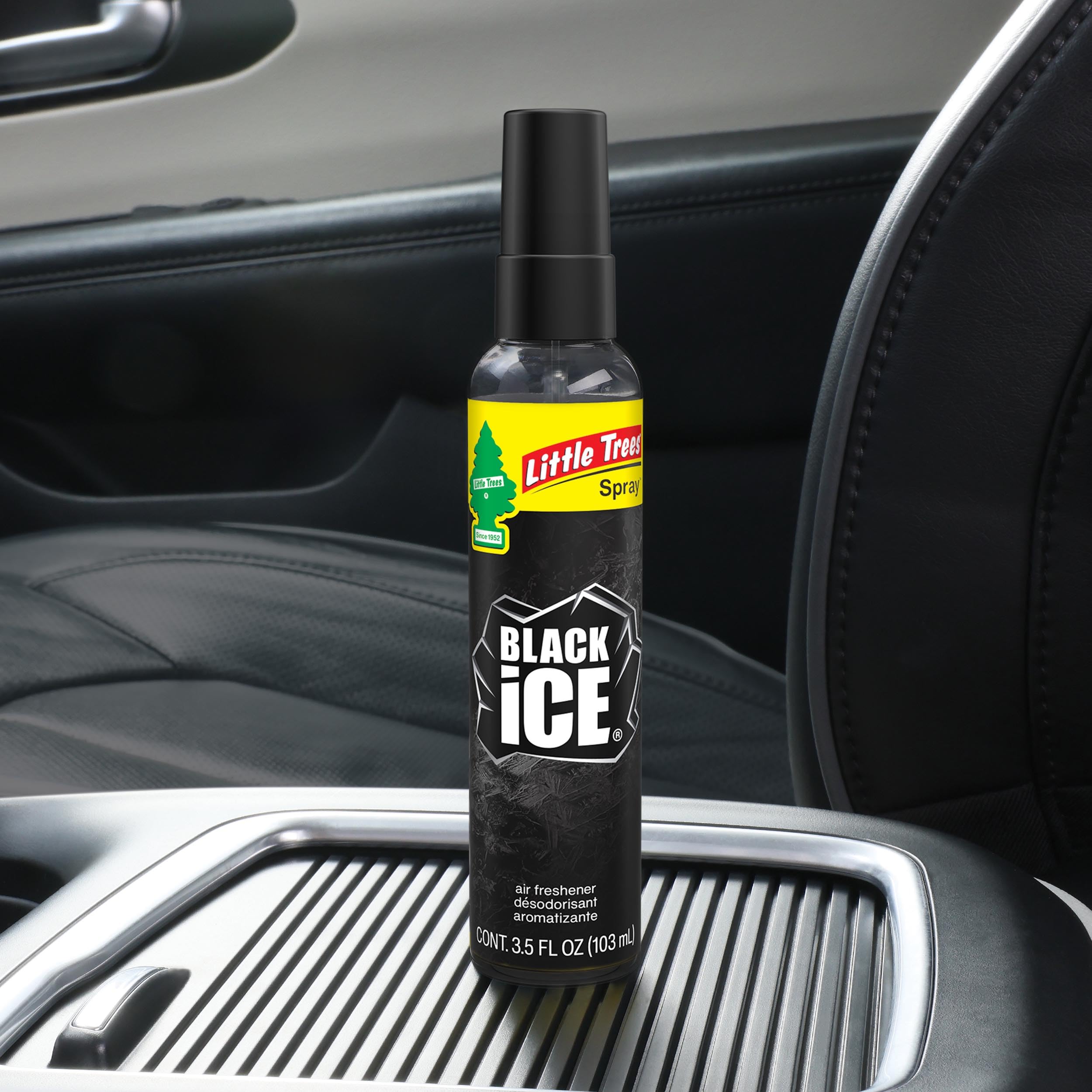 LITTLE TREES Car Air Freshener. SPRAY Provides a Long-Lasting Scent for Auto or Home. On-the-go Freshness. Black Ice, 6 Air Fresheners 🍁 All In One Marketplace Canada