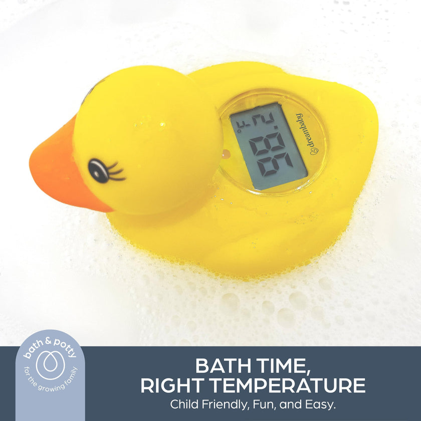 Dreambaby Duck Baby Bath Thermometer - Instant Read Digital Thermometer for Water and Room Temperature - Floating Baby Bath Toy - Newborn Must-Have 🍁 All In One Marketplace Canada