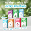Impossibly Compact Travel Wipes - Skin-Friendly Wet Wipes, Hypoallergenic & Unscented for Adults, Kids & Baby Care - 10 Pack Total 60 Wipes 🍁 All In One Marketplace Canada