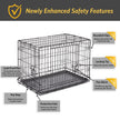 MidWest Homes for Pets 30-Inch New World Crate for Medium Breeds, 21-40 lbs, Double Door Folding Dog Crate, Leak-Proof Tray & Secure Latches, Portable, Durable & Easy to Assemble 🍁 All In One Marketplace Canada