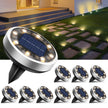 btfarm Solar Ground Lights, 10 Pack 8LED Solar Lights Outdoor Waterproof Garden, Pathway Lights Solar Powered in-Ground Lights, Disk Lights Landscape Lighting for Lawn Patio Yard Driveway, Warm White 🍁 All In One Marketplace Canada