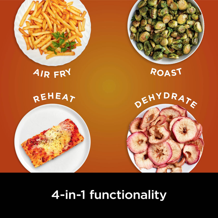Ninja Air Fryer Pro 4in1, 5 QT (4.7 L) Capacity, Air Fry, Roast, Bake, Reheat, Dehydrate, Roast, Crisp Technology, Nonstick Basket & Crisper Plate, Grey, AF141C (Canadian Version) 🍁 All In One Marketplace Canada