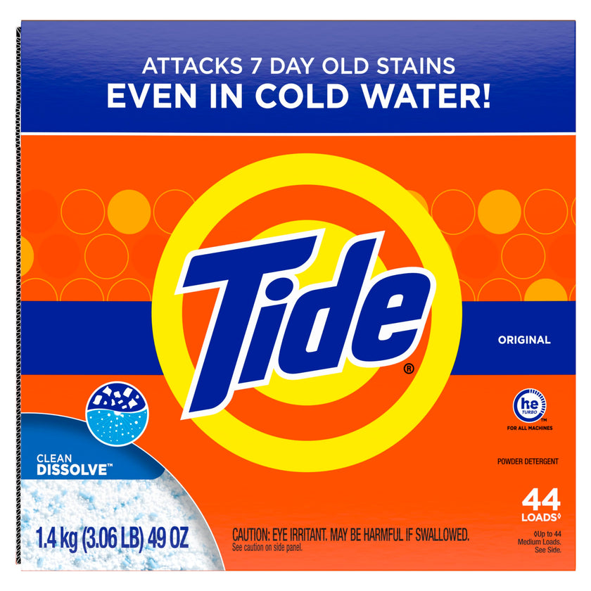 Tide Powder Laundry Detergent, Original Scent, 44 Loads, 1.4 kg 🍁 All In One Marketplace Canada