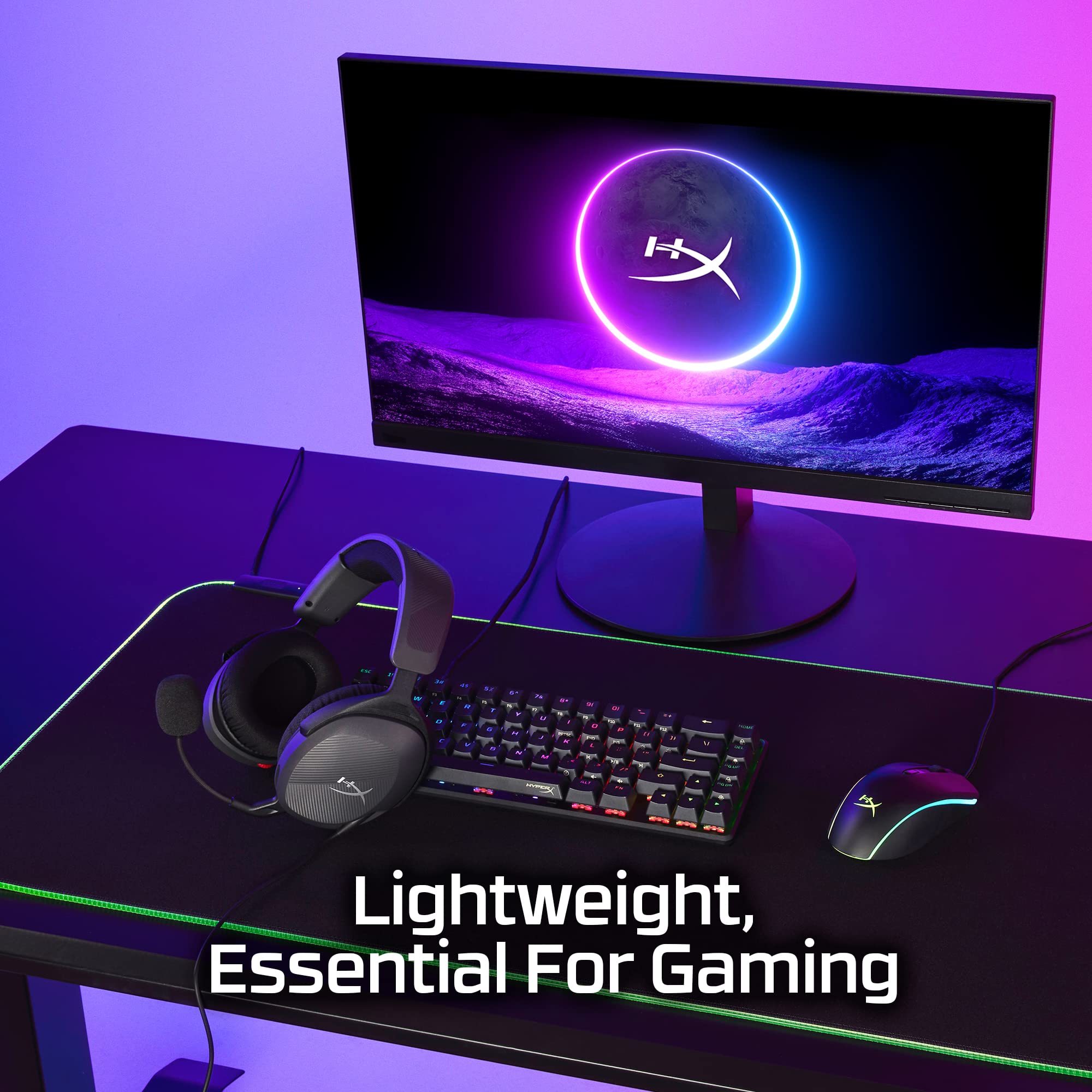 HyperX Cloud Stinger 2 Core – PC Gaming Headset, Lightweight Over-Ear Headset with mic, Swivel-to-Mute mic Function, DTS Headphone:X Spatial Audio, 40mm Drivers,Black 🍁 All In One Marketplace Canada