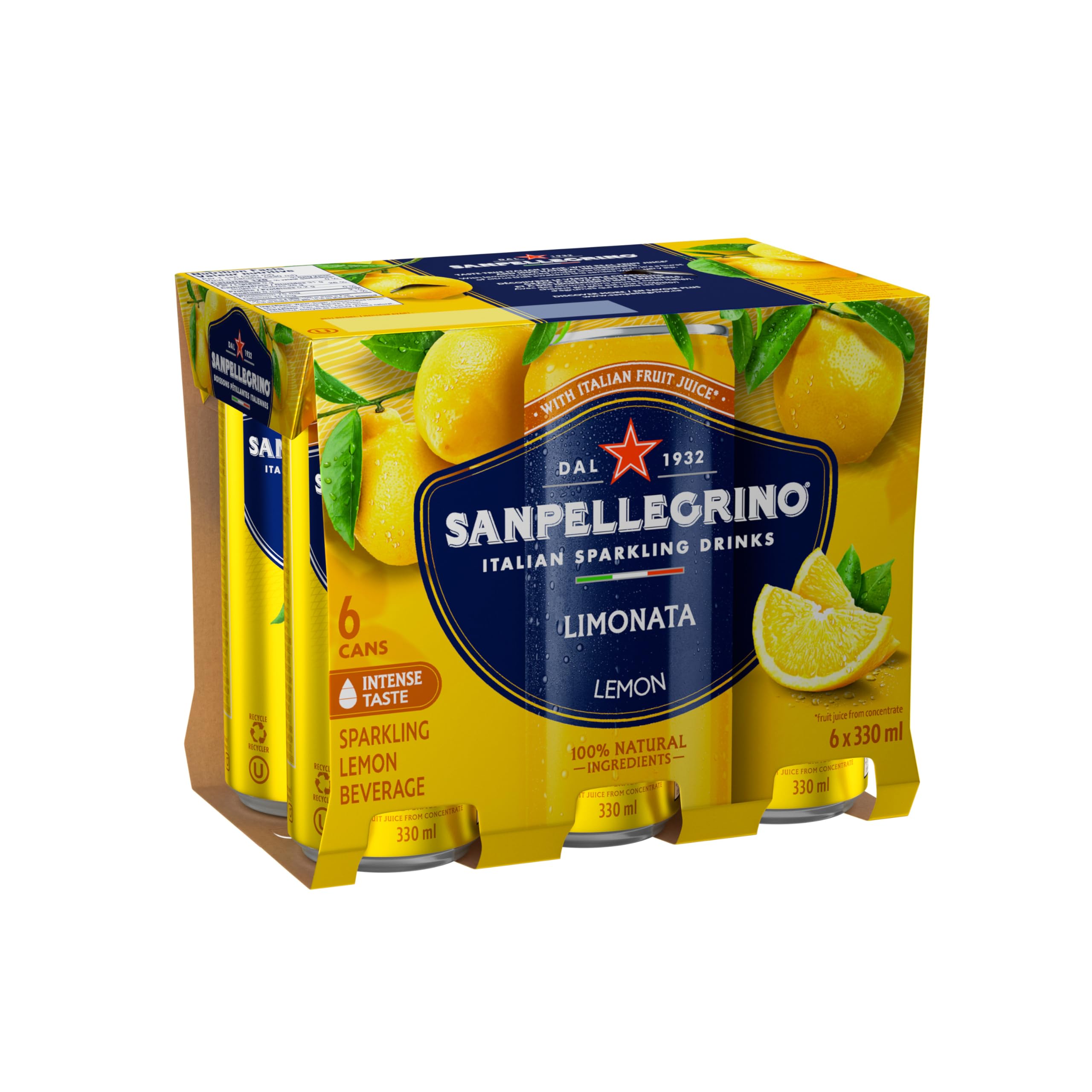 San Pellegrino Limonata Italian Sparkling Fruit Beverage, 24 x 330ml 🍁 All In One Marketplace Canada