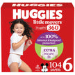Huggies Size 6 Baby Diapers, Little Movers HuggFit 360° Baby Diapers with 360° Waistband, Size 6 (35+ lbs), 104 Count, Packaging May Vary 🍁 All In One Marketplace Canada