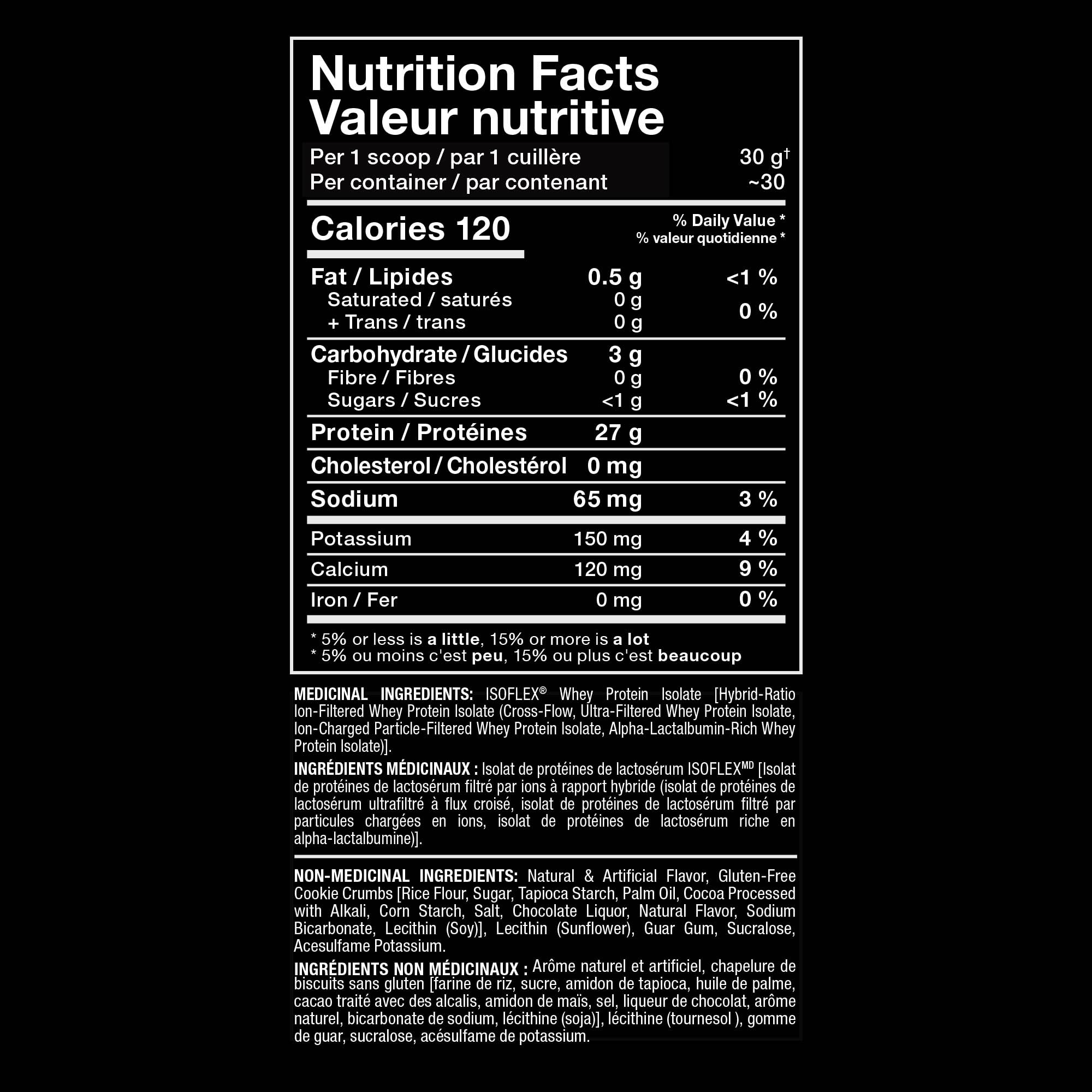 ALLMAX ISOFLEX Whey Protein Isolate, Cookies & Cream, 2 lb 🍁 All In One Marketplace Canada