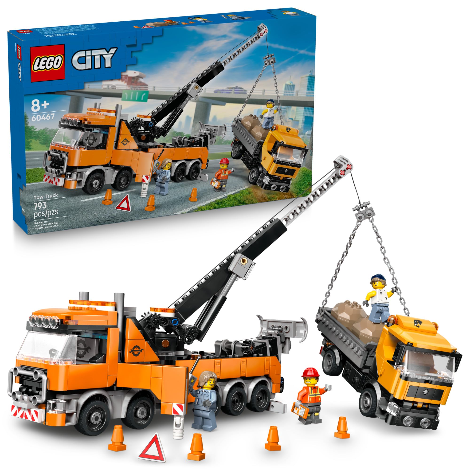 LEGO City Heavy-Duty Recovery Tow Truck with Crane Building Toy - Dump Truck & Tow Truck Toys for Boys & Girls, Ages 8+ - Pretend Play Set for Kids - Gift Idea for Birthdays & Holidays - 60467 🍁 All In One Marketplace Canada
