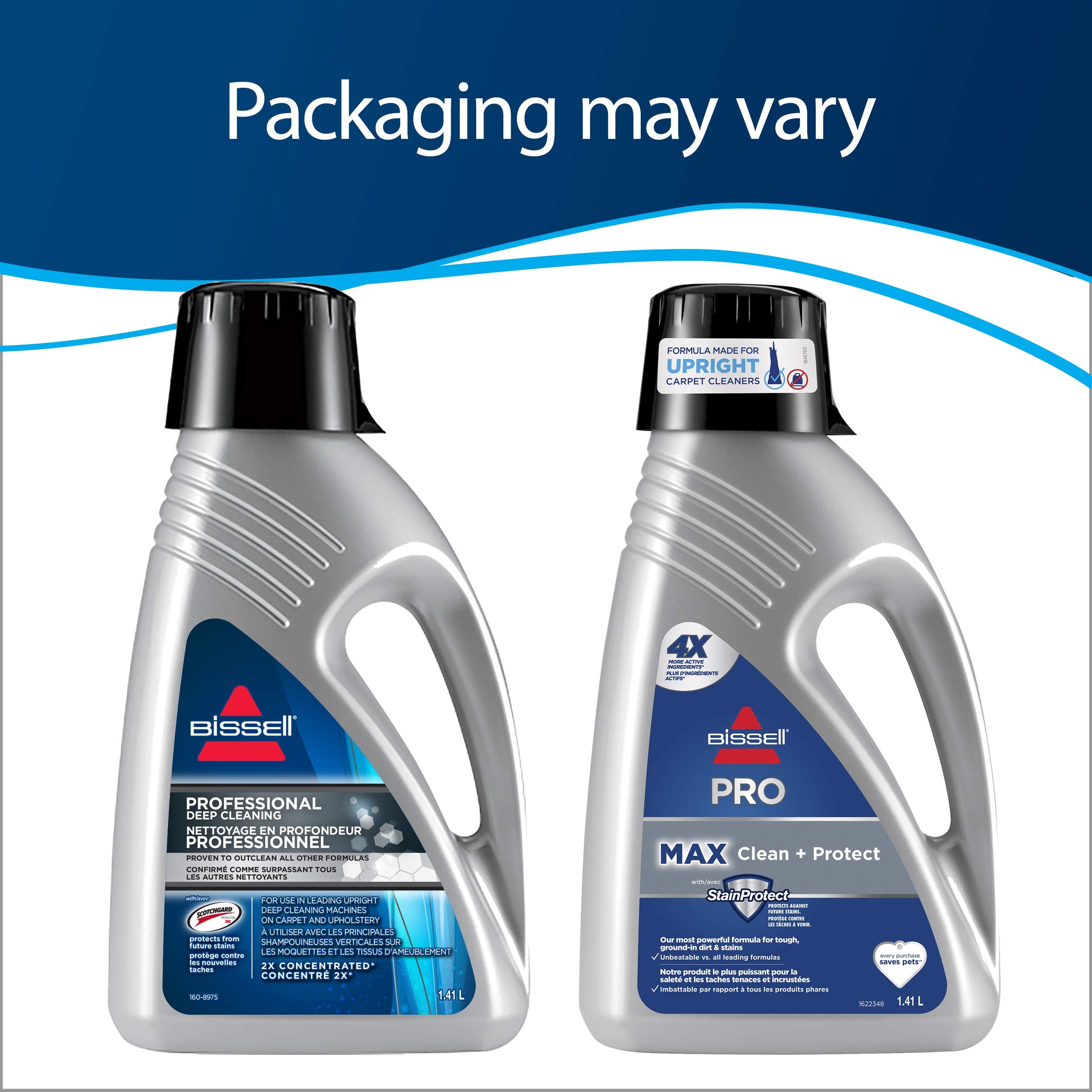 BISSELL - Household Carpet Shampoo - MAX Clean + Protect - For Upright Deep Cleaners - with StainProtect - For ground-in dirt, stains - 1.41 liters 🍁 All In One Marketplace Canada