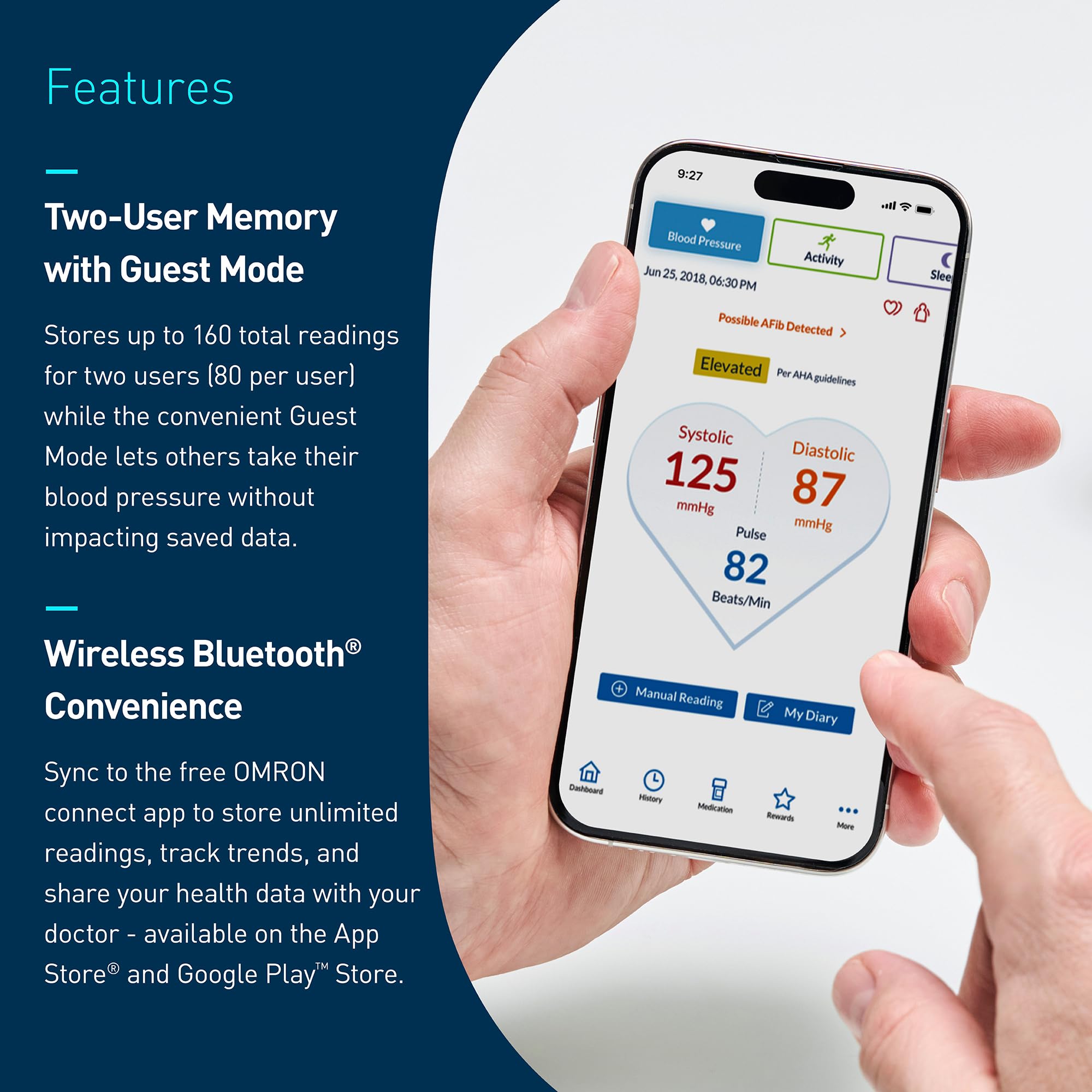 OMRON Gold Upper Arm Blood Pressure Monitor - Clinically Validated Blood Pressure Arm Cuff - Use OMRON Connect App for Unlimited Measurements 🍁 All In One Marketplace Canada