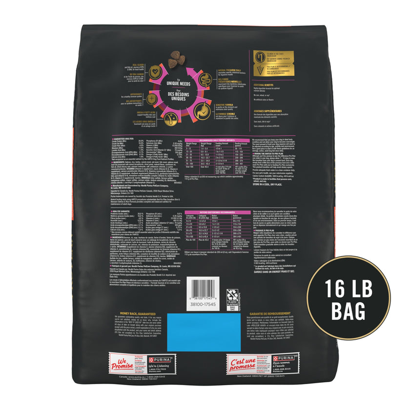Pro Plan Dry Dog Food, Sensitive Skin & Stomach, Salmon & Rice, Brown, 7.26 kg (Pack of 1) 🍁 All In One Marketplace Canada