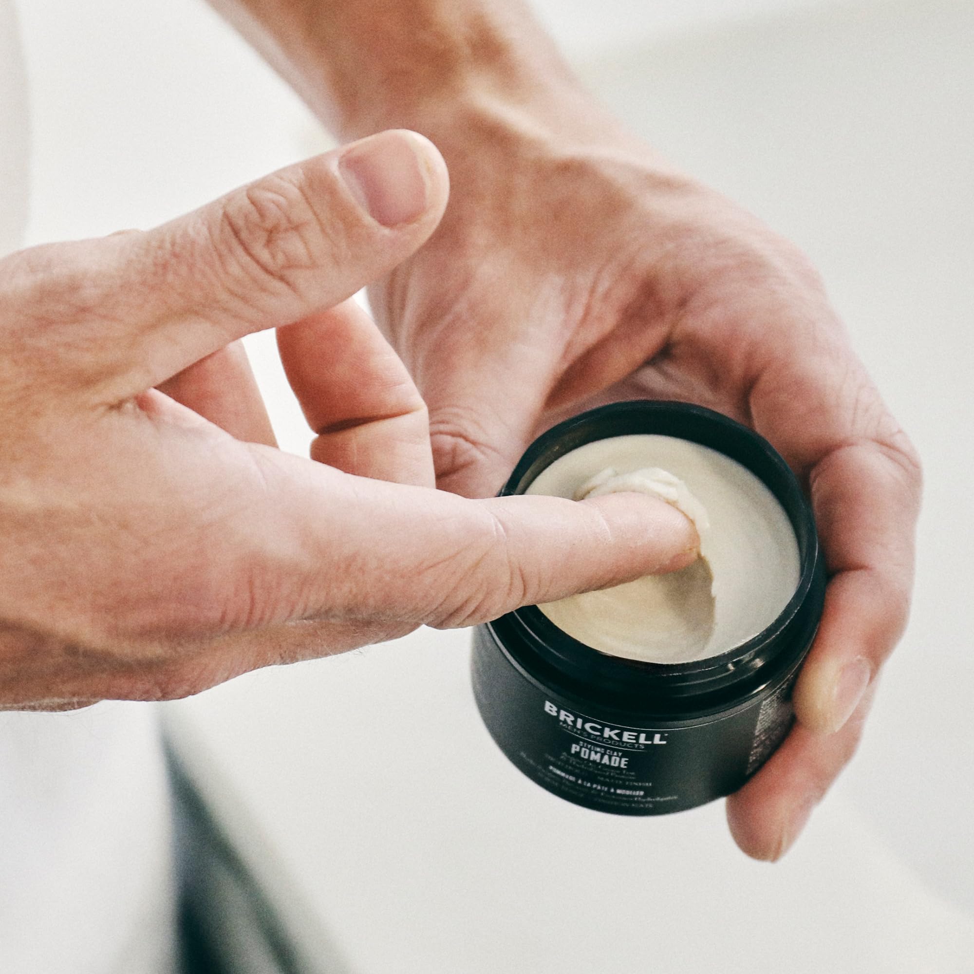 Brickell Men’s Styling Clay Pomade For Men, Natural & Organic with Strong Hold & Matte Finish, Product for Modern Hairstyles, 2 Ounces, Scented 🍁 All In One Marketplace Canada