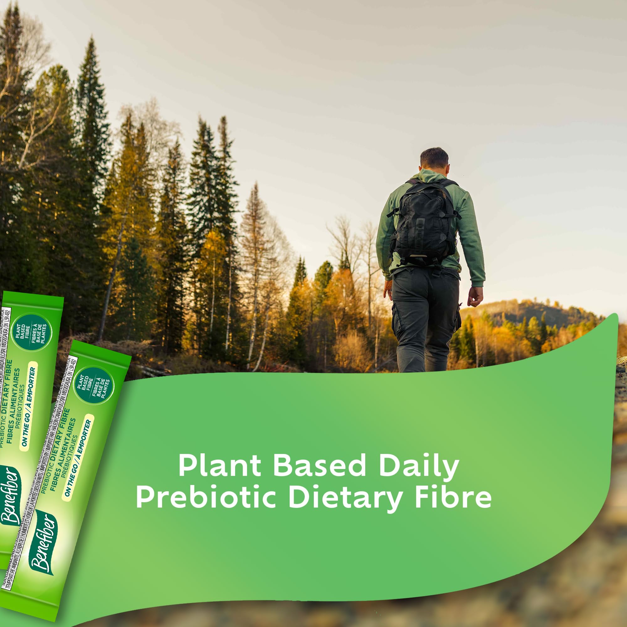 Benefiber Prebiotic Fibre Supplement Powder, Promotes Good Gut Health, Unflavoured & Completely Clear, Dissolves in Drinks & Food, Plant‑Based, Sugar‑Free, Gluten‑Free, Non-GMO, Daily Soluable Fibre Supplement, (28 Stick Packs)