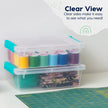 IRIS USA Storage Bins with Lids |Made in USA| 2 Qt - (6-Pack) - Clear 🍁 All In One Marketplace Canada