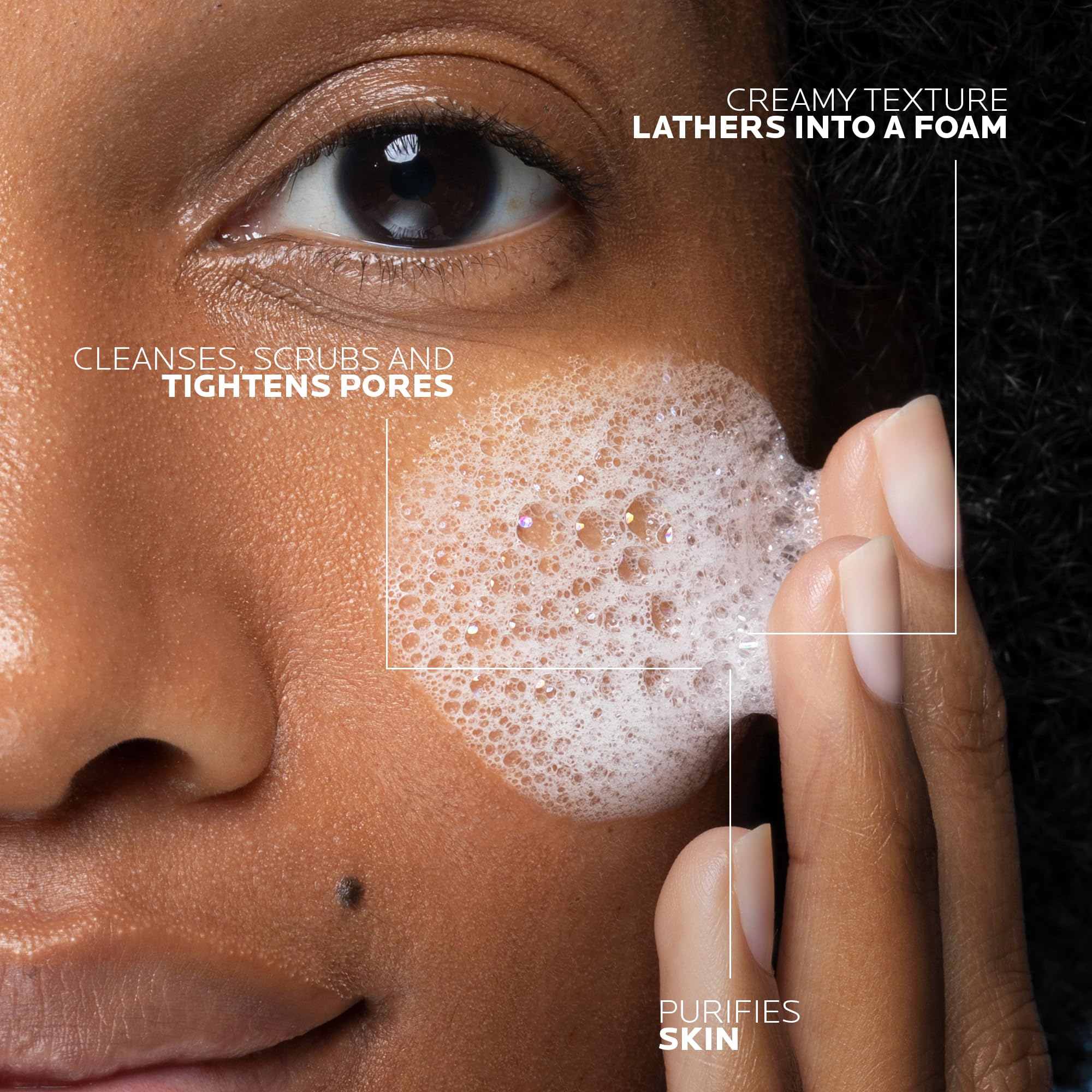 La Roche-Posay Effaclar Daily FOAMING CREAM CLEANSER for Face For Oily to Combination Skin with SALICYLIC ACID and GLYCERIN Sebum and pore minimizer. Paraben-Free, Oil-Free, Alcohol-Free, Non Comedogenic, 125ML 🍁 All In One Marketplace Canada