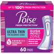 Poise Ultra Thin Incontinence Pads & Postpartum Incontinence Pads, 5 Drop Maximum Absorbency, Long Length, 60 Count 🍁 All In One Marketplace Canada