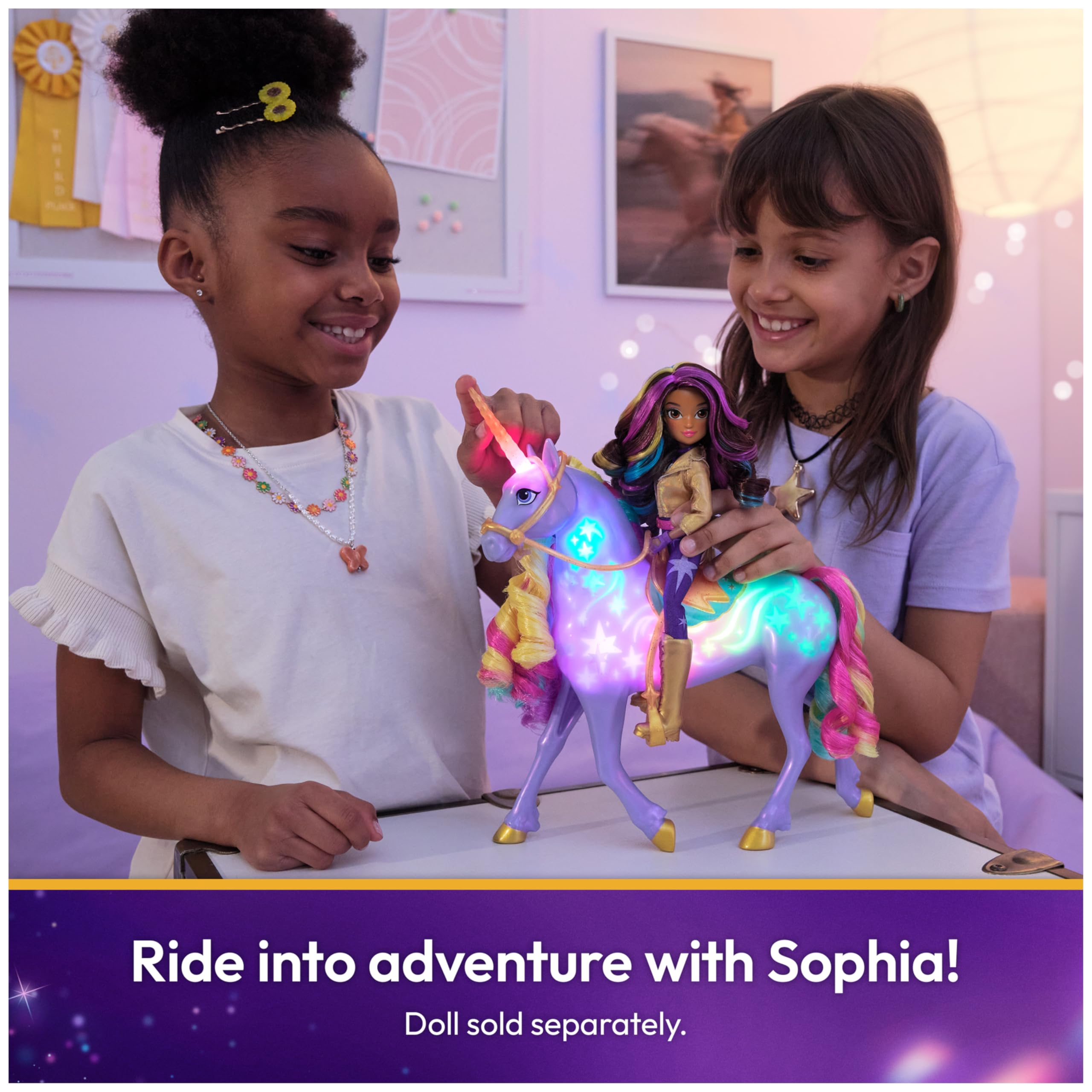 Unicorn Academy, Interactive Rainbow Light-up Wildstar with Lights, Sounds & Music, Easter Gifts Idea, Dolls & Unicorn Toys for Girls Ages 4 and up 🍁 All In One Marketplace Canada