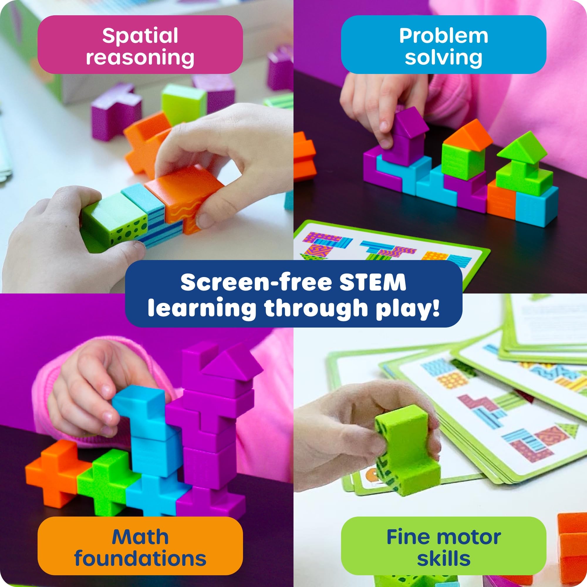 Learning Resources STEM Explorers Brainometry - 3D Puzzle, Brain Games, Brainteaser, Building Logic Toys, Gifts for Boys and Girls, Fine Motor Skills, Pattern Blocks, Math Manipulatives 🍁 All In One Marketplace Canada