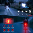 Bike Lights, Combination of Bike Front Light and Tail Light, IP65 Waterproof USB Charging, Equipped with 6 Ultra-Bright LED Beads, 4+6 Lighting Modes, Suitable for Riding at Night 🍁 All In One Marketplace Canada