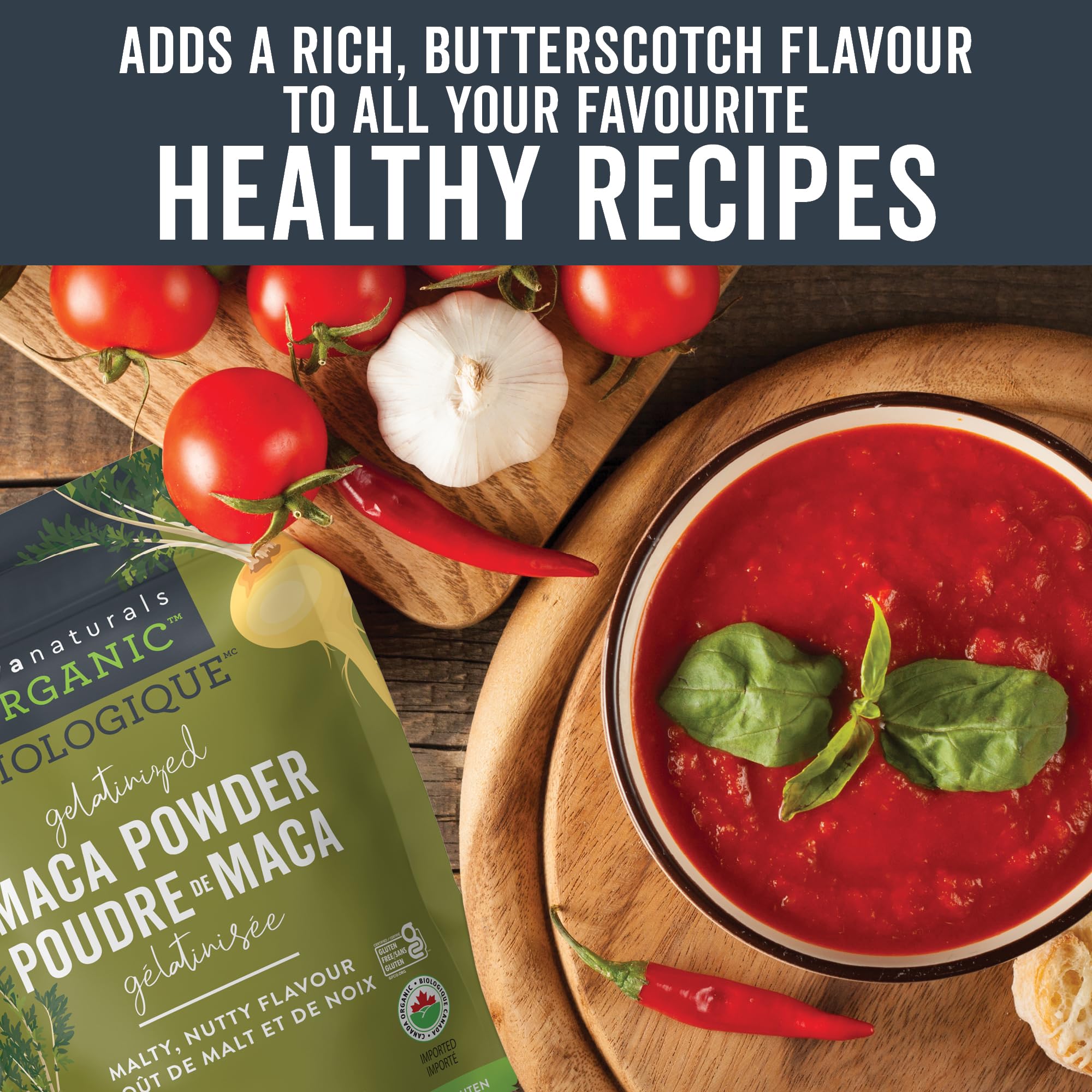 Viva Naturals Organic Maca Powder, Gelatinized Peruvian Maca Root Powder, Non-GMO, 1 lb 🍁 All In One Marketplace Canada