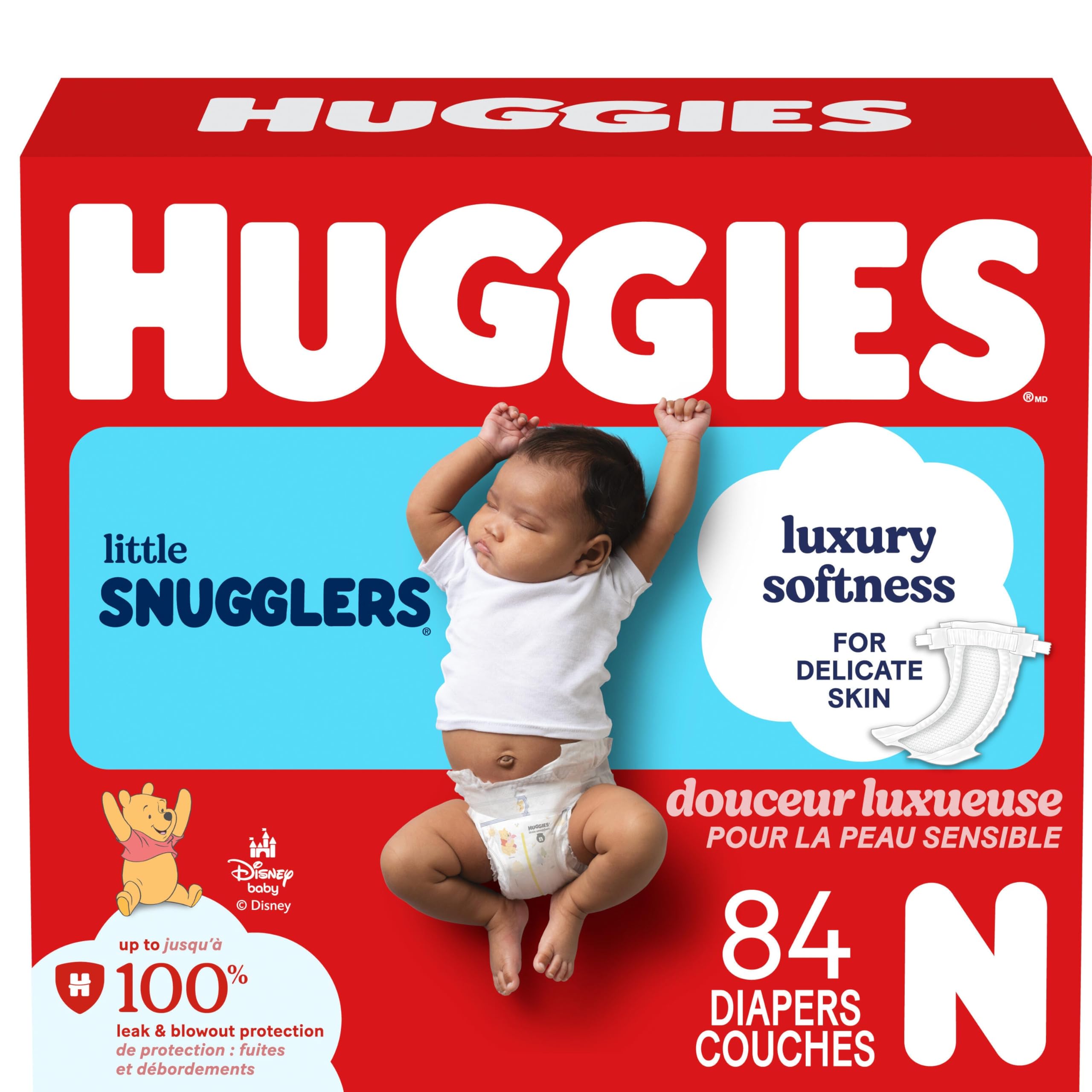 HUGGIES Newborn Diapers - HUGGIES Little Snugglers Disposable Baby Diapers, 84ct, Giga Pack 🍁 All In One Marketplace Canada