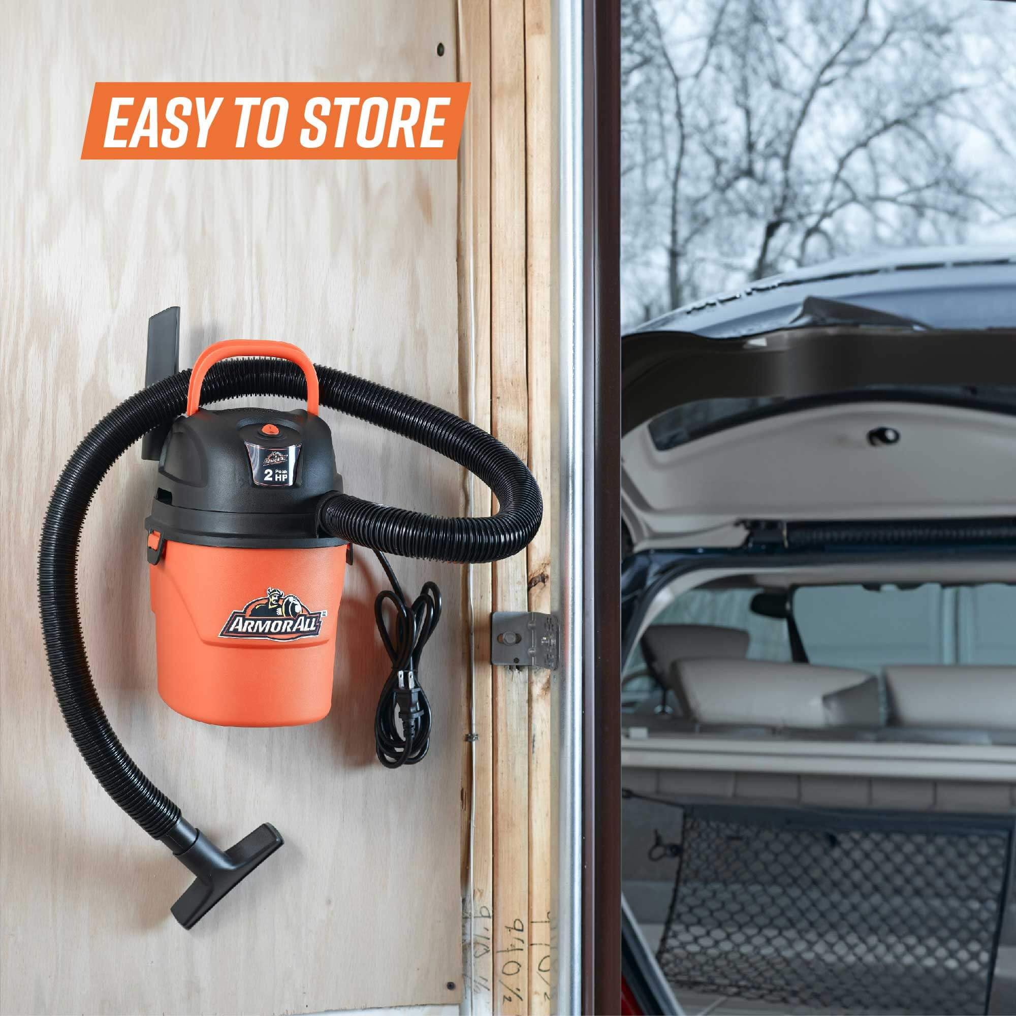 Armor All 1.5-Gallon 2 Peak HP Vac-Mate Wet/Dry Vacuum, AA155, Orange 🍁 All In One Marketplace Canada