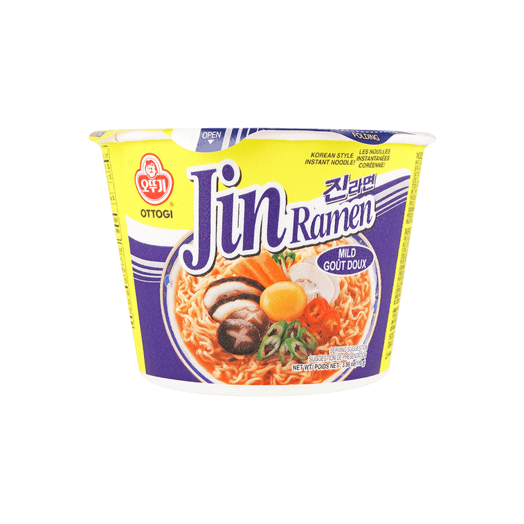 Ottogi Jin Ramen Mild Bowl (110G) [Best Before Date: 2026.09.09]