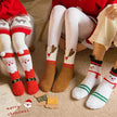 Child Christmas Socks Winter No-shedding Cute Elk Elk Santa Claus Snowman Sleeping Floor Coral Fleece Socks