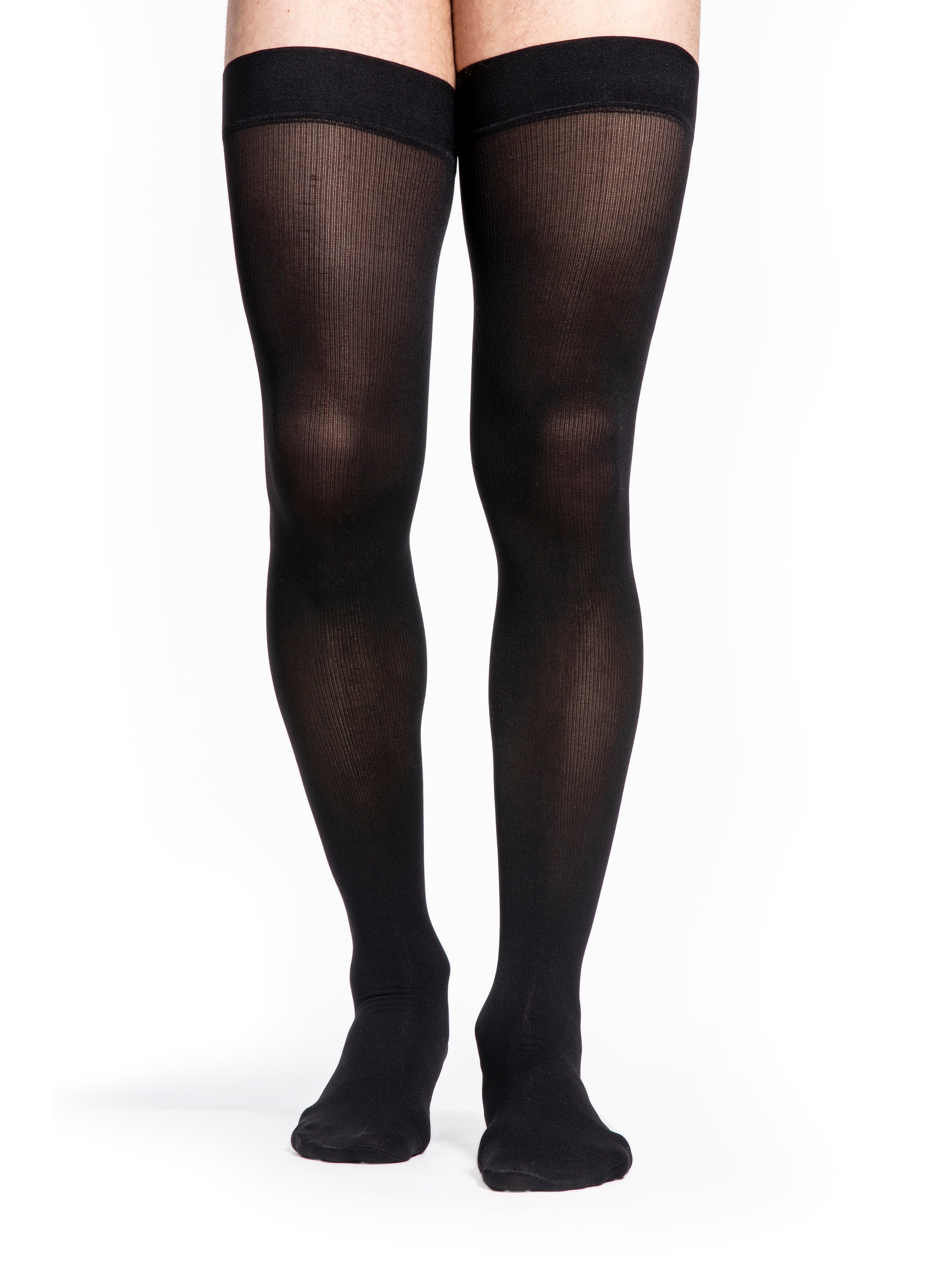 Sigvaris Men's Style Microfiber Thigh-High 30-40mmHg Men's Closed Toe