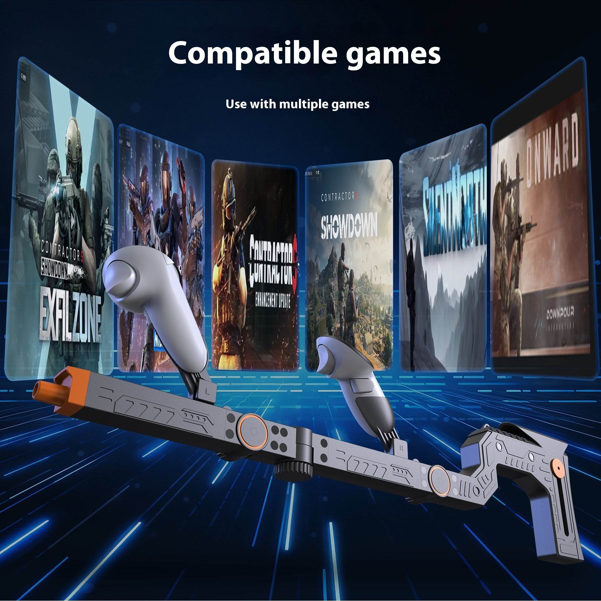Quest 3 Gun Mount Submachine Gun VR Physical Auxiliary Accessories