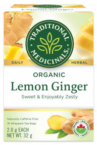 Traditional Medicinals - Organic Lemon Ginger (16ct)