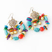 Bohemian style handmade beaded colorful Earrings