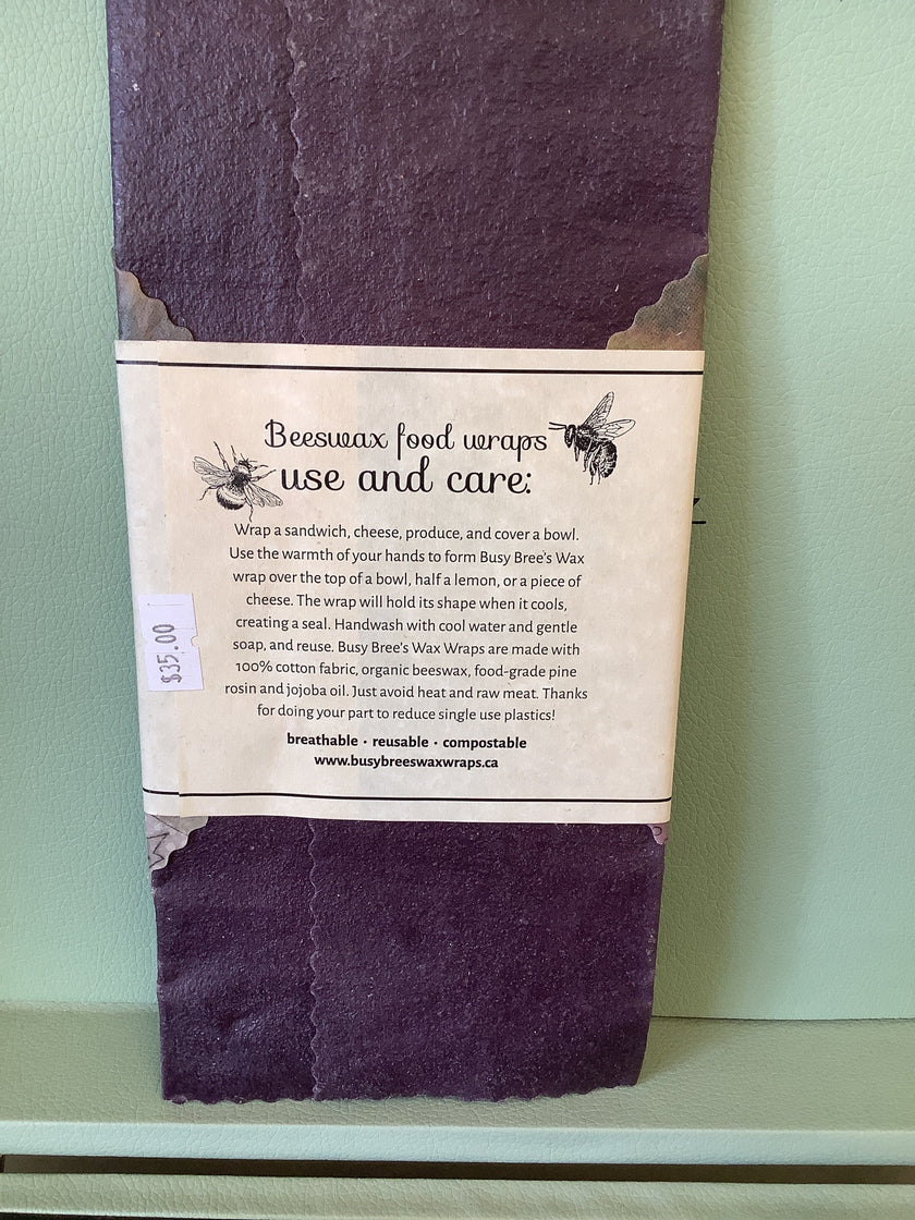 Busy Bree’s Wax Wraps Large and Small Pack