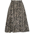 Women High waist Leopard color Midi Skirt