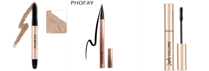 PHOFAY Eyeshadow Stick – Waterproof, Easy-Blend Colour (12 Shade Sets)