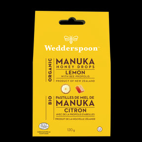 Wedderspoon - Org Manuka Honey Drops Lemon (120g)