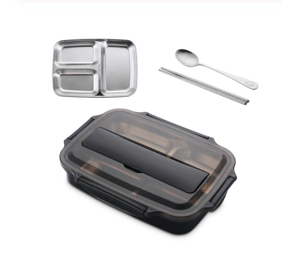 Stainless Steel Insulated Kids Bento Lunch Box with Cutlery