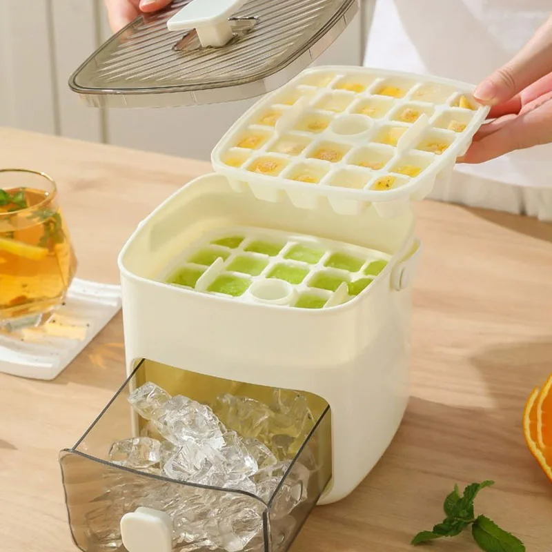 Ice Cube Tray Mold 48-Grid | One-Touch Easy Release, Food-Grade, Reusable