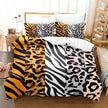 Animal Fur Grain Digital Print Duvet Cover Three-piece Bedding Set