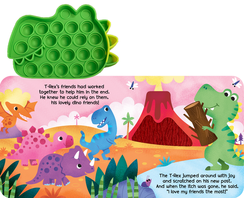 Little Hippo Books - Little T-Rex - Your Sensory Fidget Friend