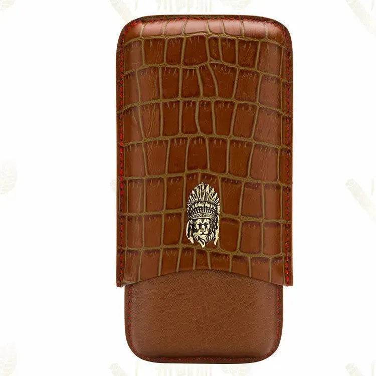 Portable Luxury Cubinski Gothic Moisturizing Leather Cigar Case