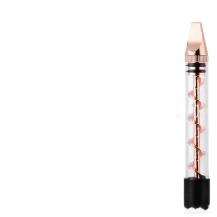 Creative And Simple Dry-burning Atomizer Spiral Pipe Glass Blunt