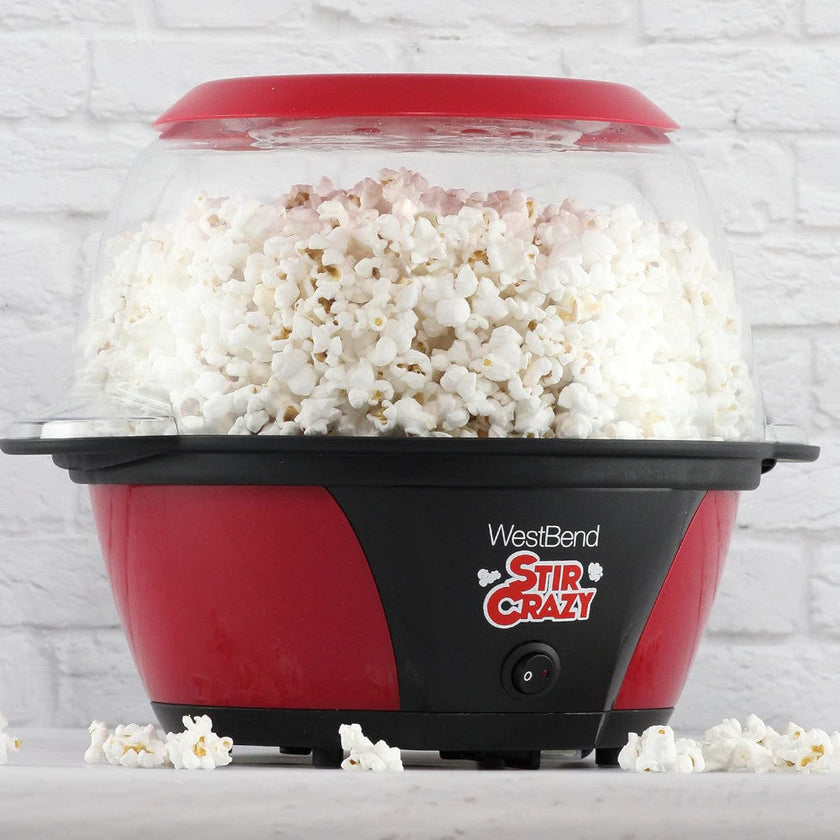 STIRCRAZY 82707 Stir Crazy Electric Hot Oil Popcorn Popper - Blemished package with Home Essentials Warranty