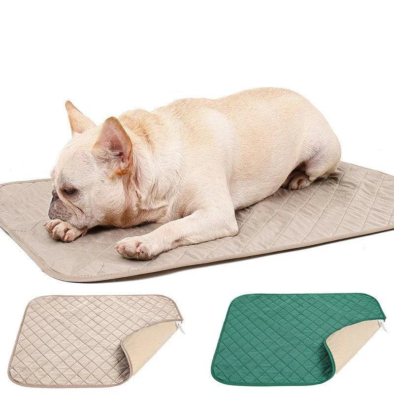 Bamboo Charcoal Fibre Pet Training Pad – Deodorant, Moisture-Proof Dog Pad | Beige & Green | S/M/L