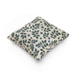 Leaf and Star Pattern Woven Pillow | Botanical Throw Cushion