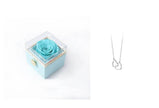 Fashion Acrylic Rotating  Valentine  Rose Jewelry gift  Box