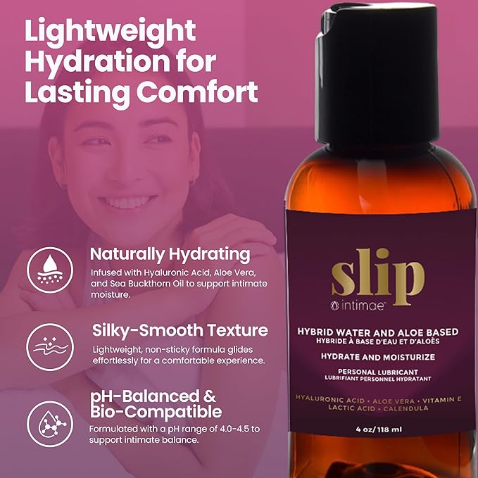Intimae Feminine - Slip Organic Vaginal Lubricant + Moisturizer, 118ml - Intimae