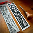 Good Boy Bookmark No. 3 | LINOCUT PRINT
