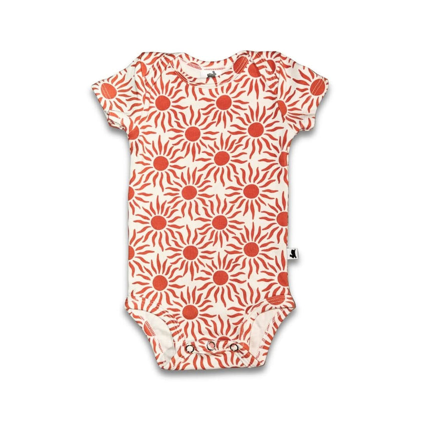 Bamboo Baby Short-Sleeved Onesie | Saltwater Floral